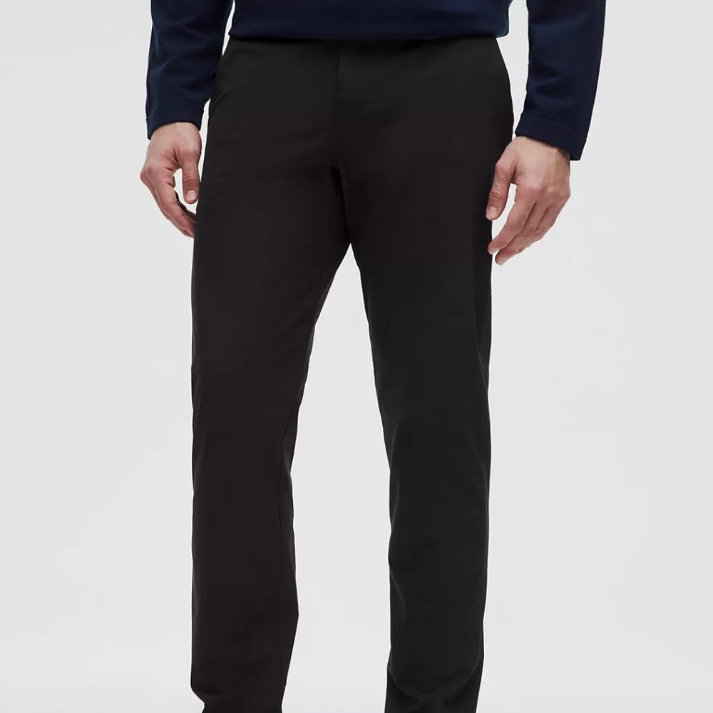 Lululemon Trouser Pants Men 34 ABC Classic-Fit Warpstreme Athleisure Black